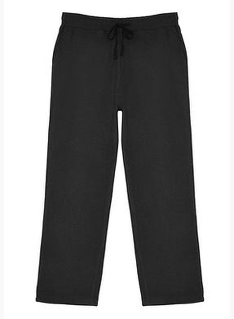 Men's Anthracite Comfortable Fit and Woven Pajama Bottoms.