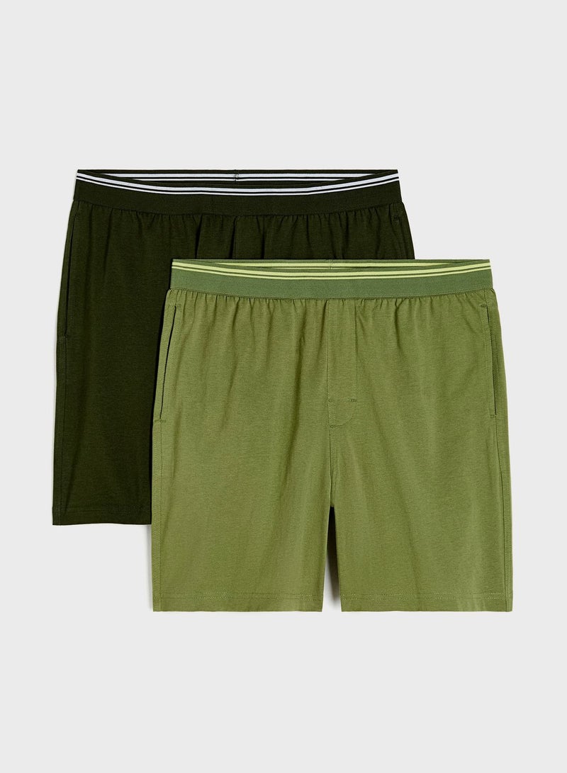 2 Pack Essential Boxer Shorts