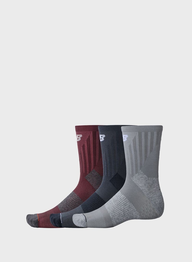 3 Pack Running Repreve Midcalf Socks