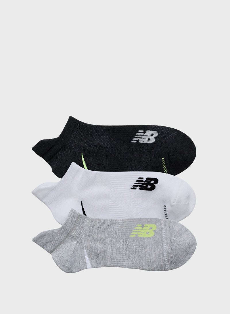 3 Pack Running Repreve No Show Socks