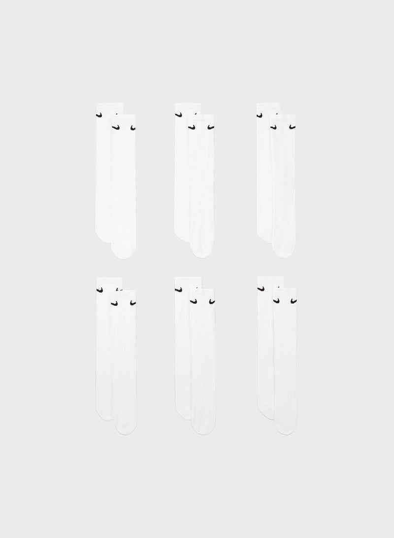 6 Pack Cushion Crew Socks