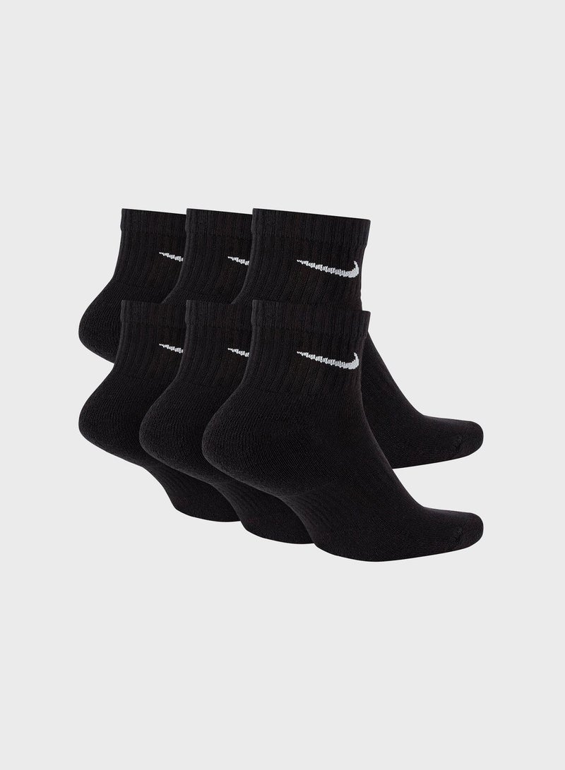 6 Pack Cushion Ankle Socks