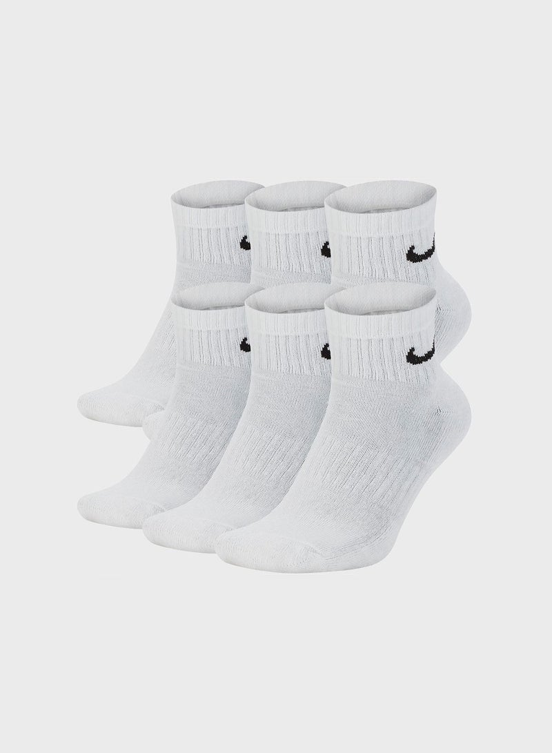 6 Pack Cushion Ankle Socks
