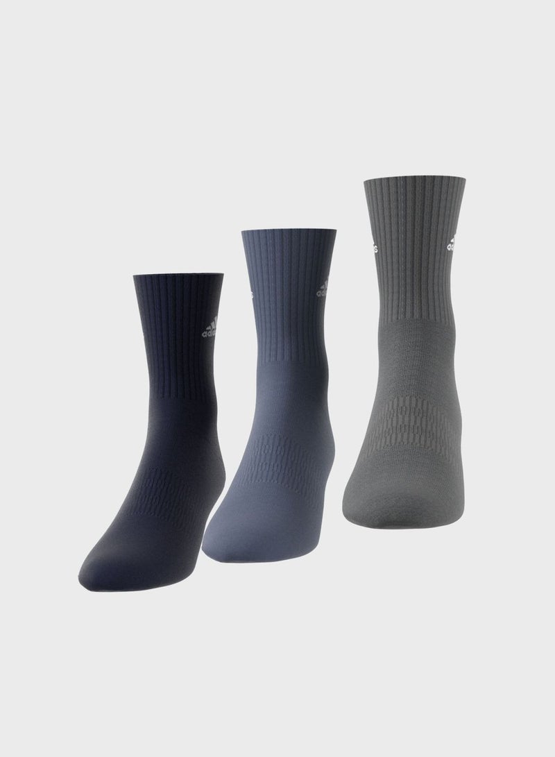 Cushioned Crew Socks 3 Pairs