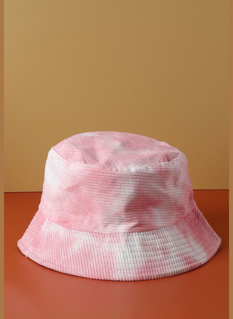 Casual Printed Corduroy Bucket Hat For Men