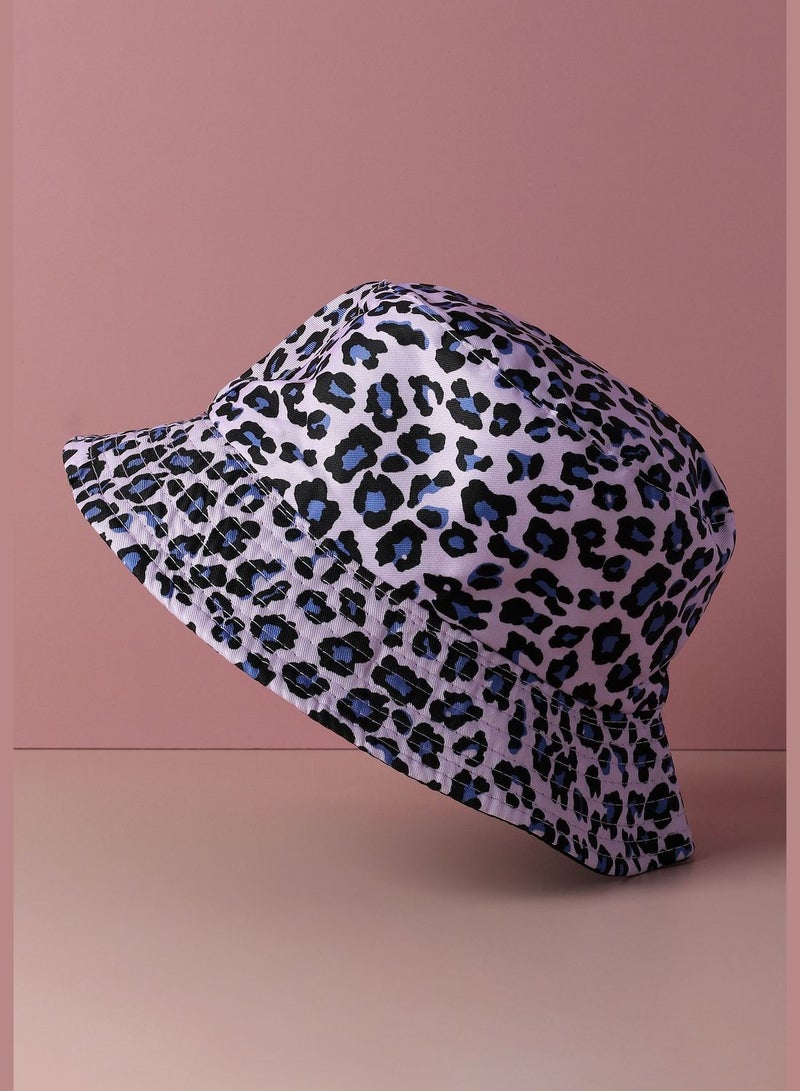 Casual Printed Fabric Bucket Hat For Men