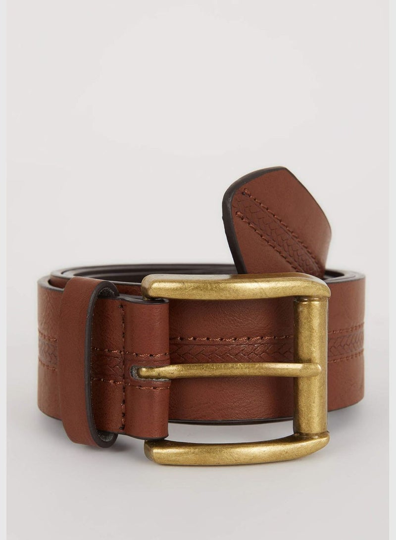 Man Belt Faux Leather