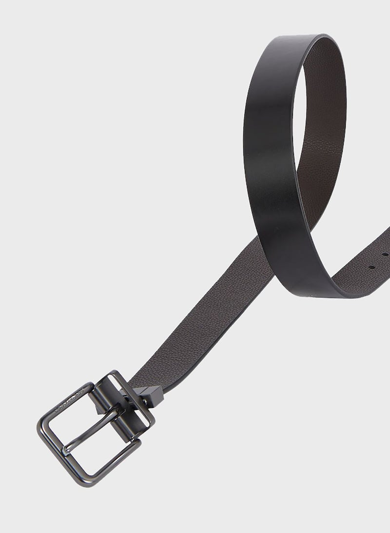 Classic R Leather Belt Rev/Adj 35Mm Belt