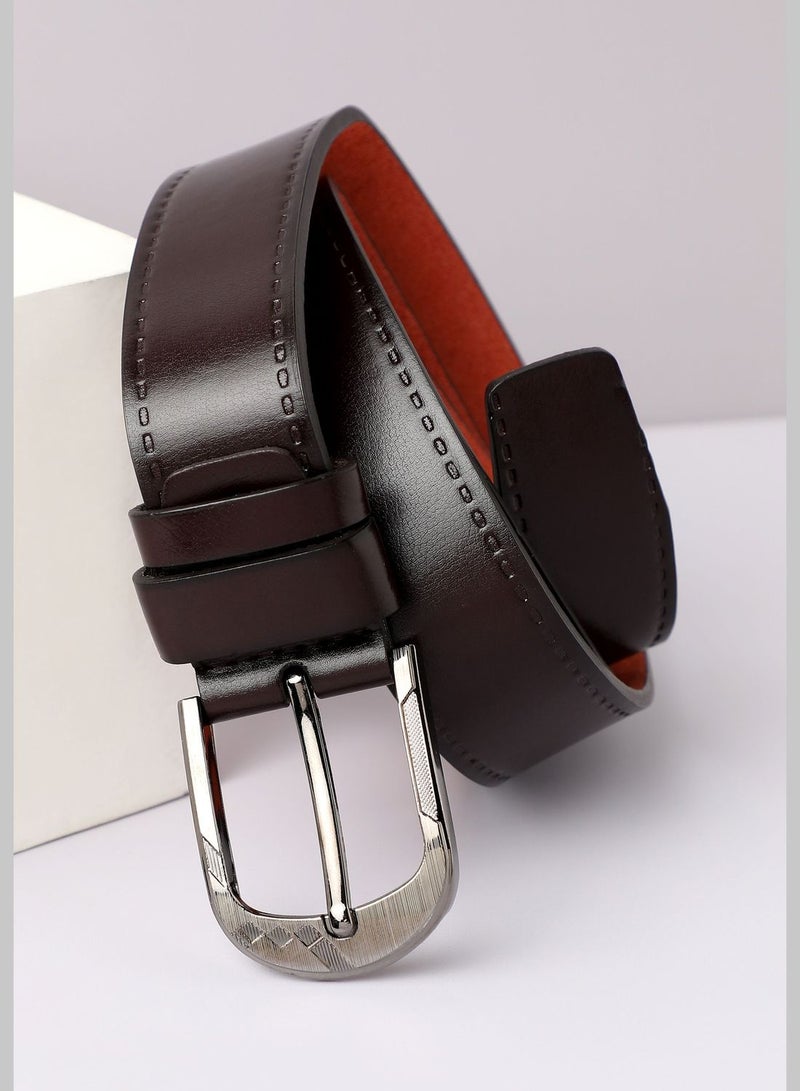 Solid Formal PU Leather Belt For Men