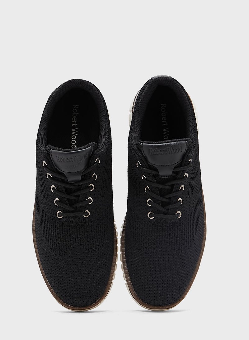 Knitted Casual Lace Ups