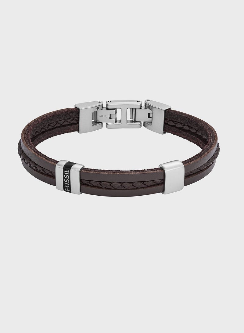 Jf04133040 Leather Strap Bracelet