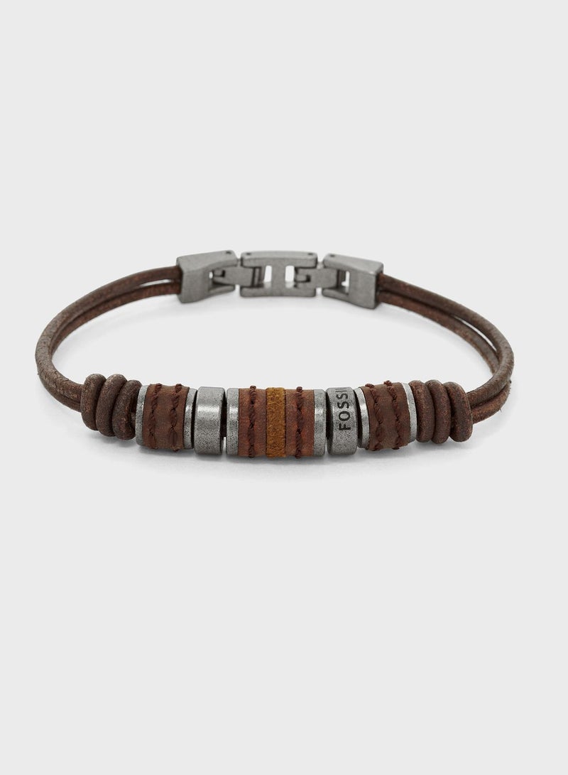 Jf00900797 Rondell Leather Bracelet