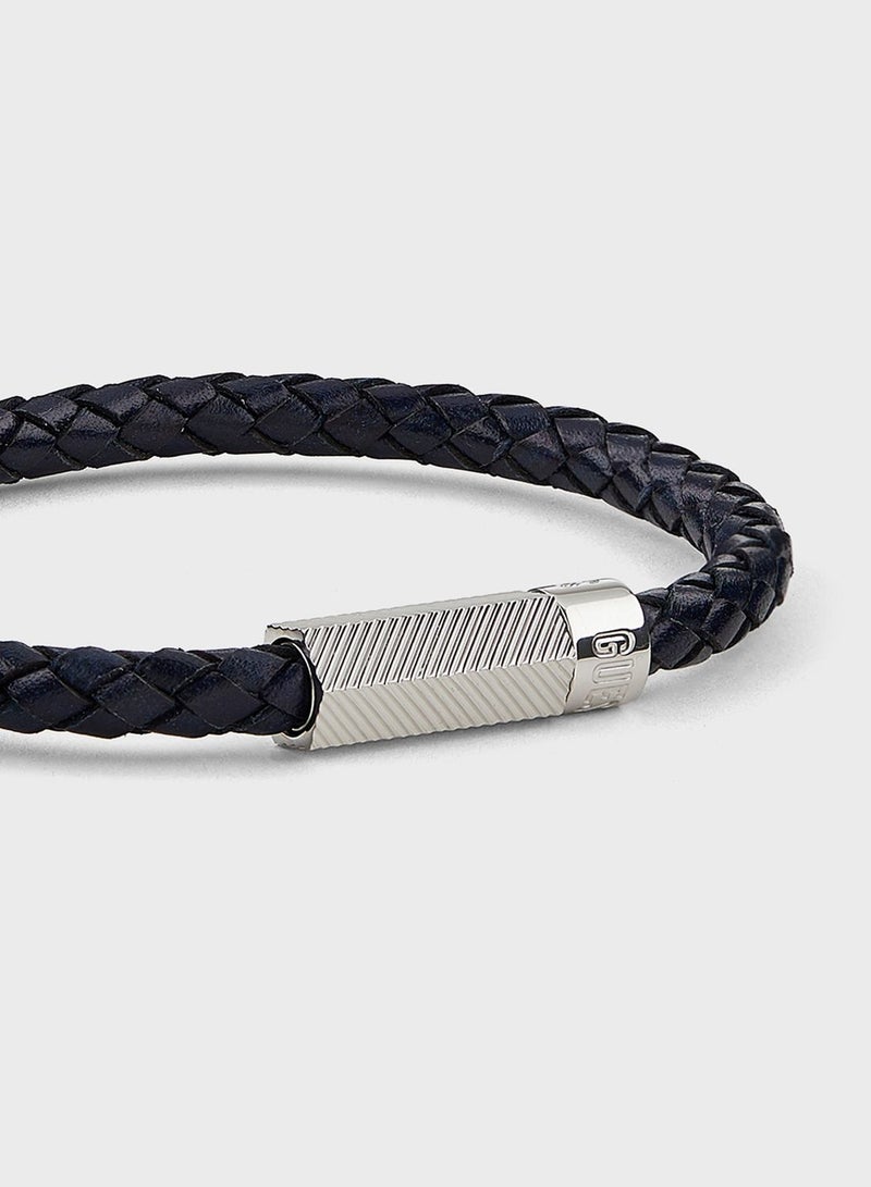 Casual Leather Round Screw Jack Bracelet