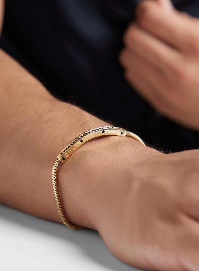 Crystals Pave Tag Chain Bracelet
