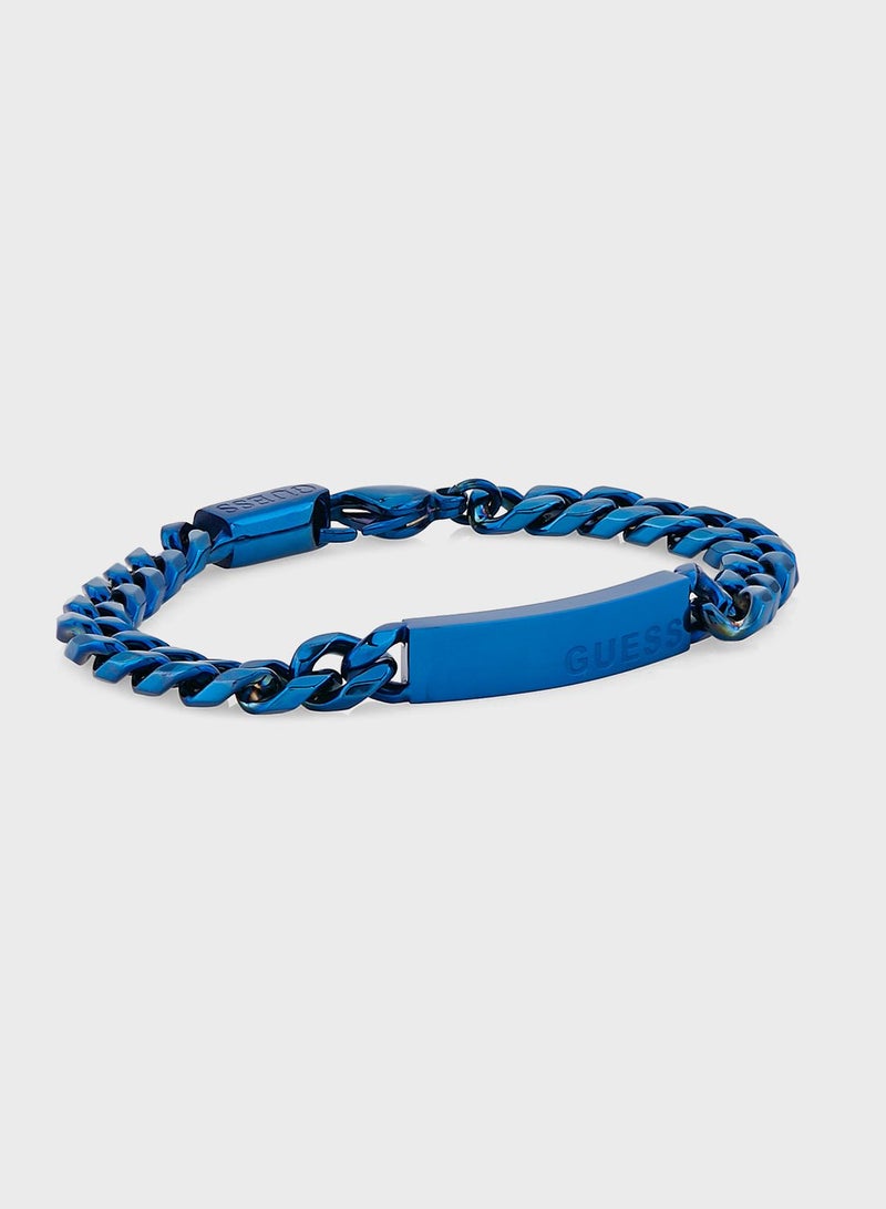 Juxb03004Jwblus Logo Bracelet