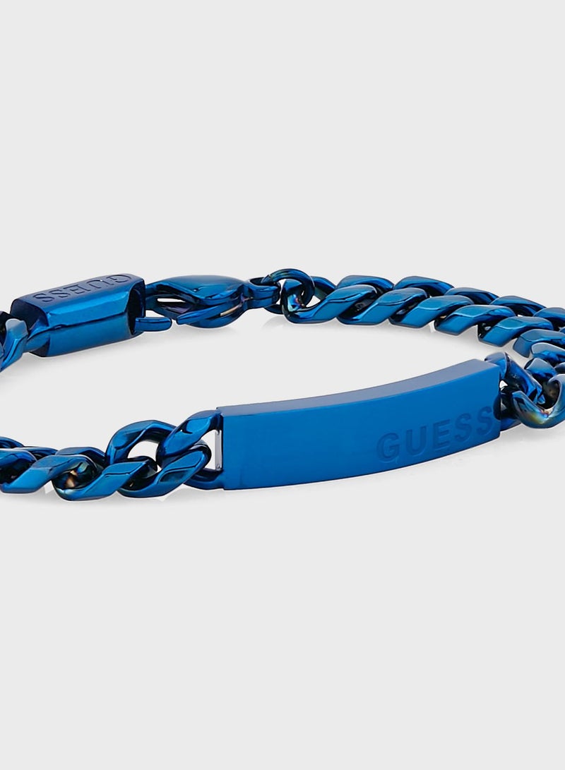 Juxb03004Jwblus Logo Bracelet
