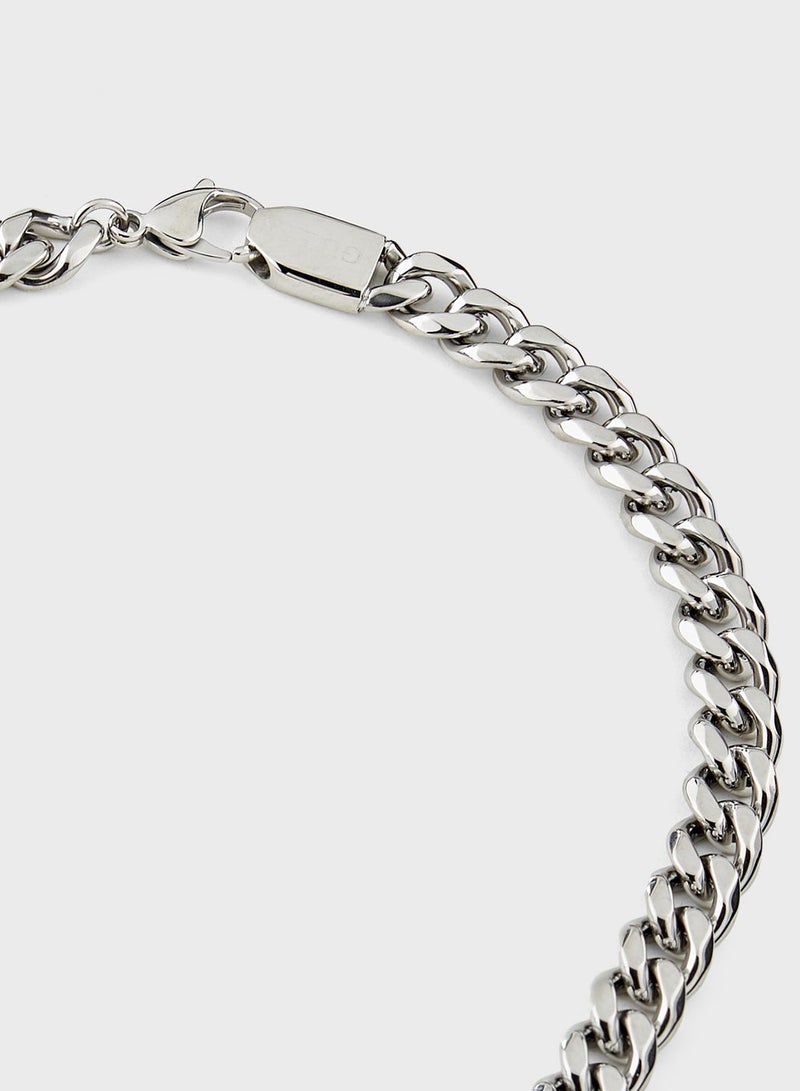 Casual Pave Ring Necklace