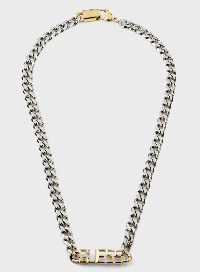 Logo 7Mm Chain Necklace