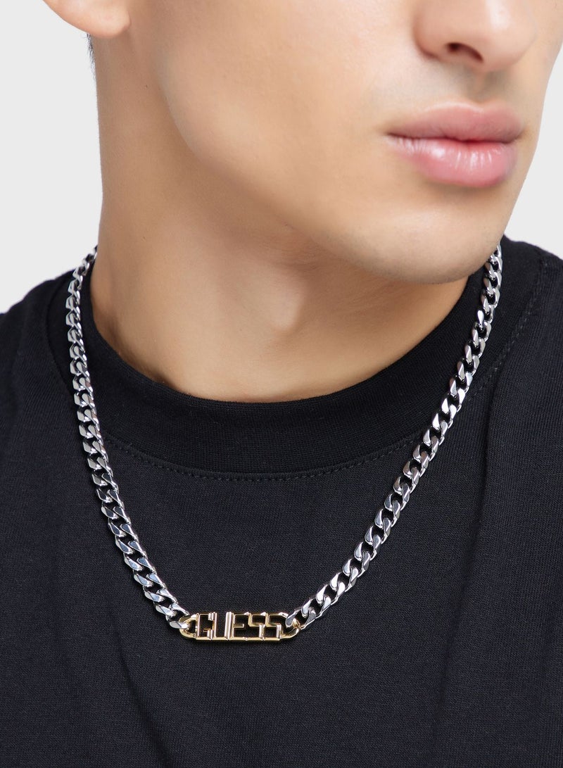 Logo 7Mm Chain Necklace