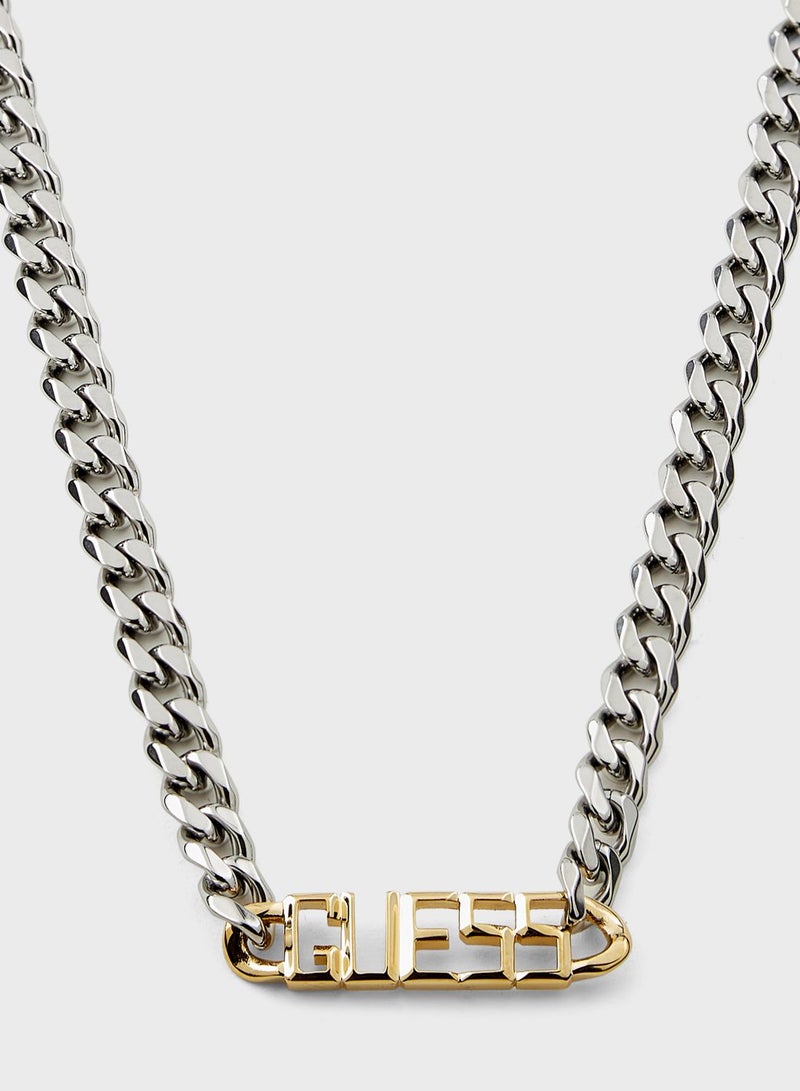 Logo 7Mm Chain Necklace