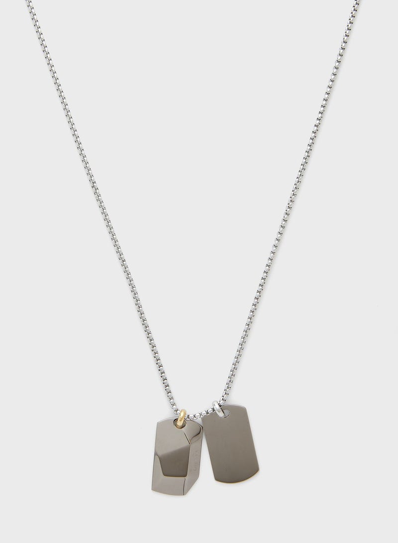 Rectangle Pendant Necklace