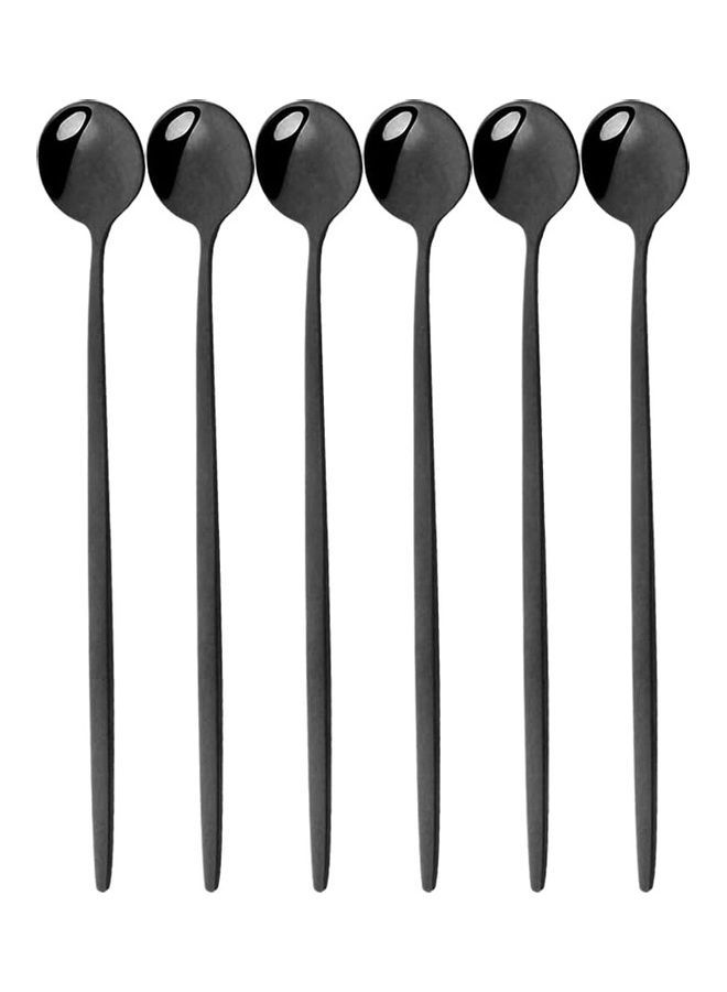 6-Piece Dinnerware Cutlery Set Black