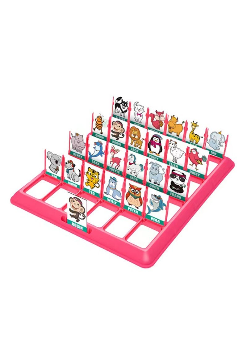 Guess Game Who Am I Games for Kids Guessing Board Operation Family Night Memory Classic Toy (pink Blue)