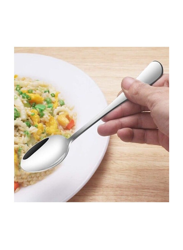 Set of 12 Stainless Steel Dinner Forks and Spoons