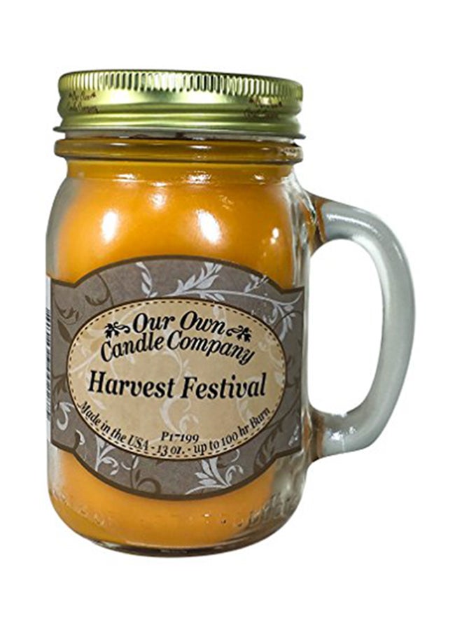 Our Own Candle Company Harvest Festival Scented 13 Ounce Mason Jar Candle