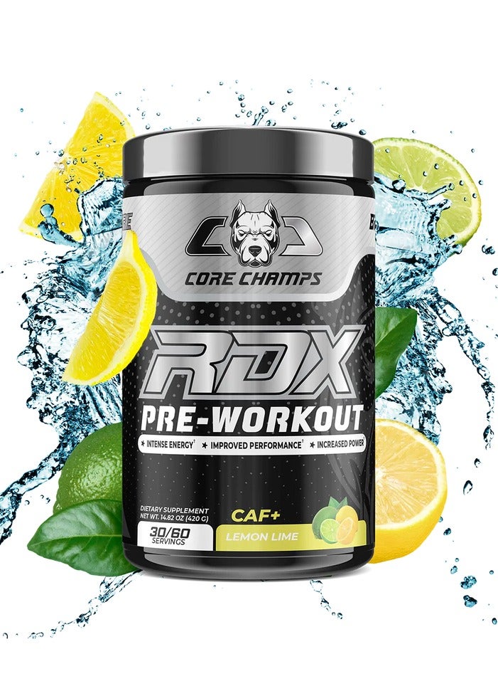 CORE CHAMPS RDX PRE-WORKOUT LEMON LIME 30SV