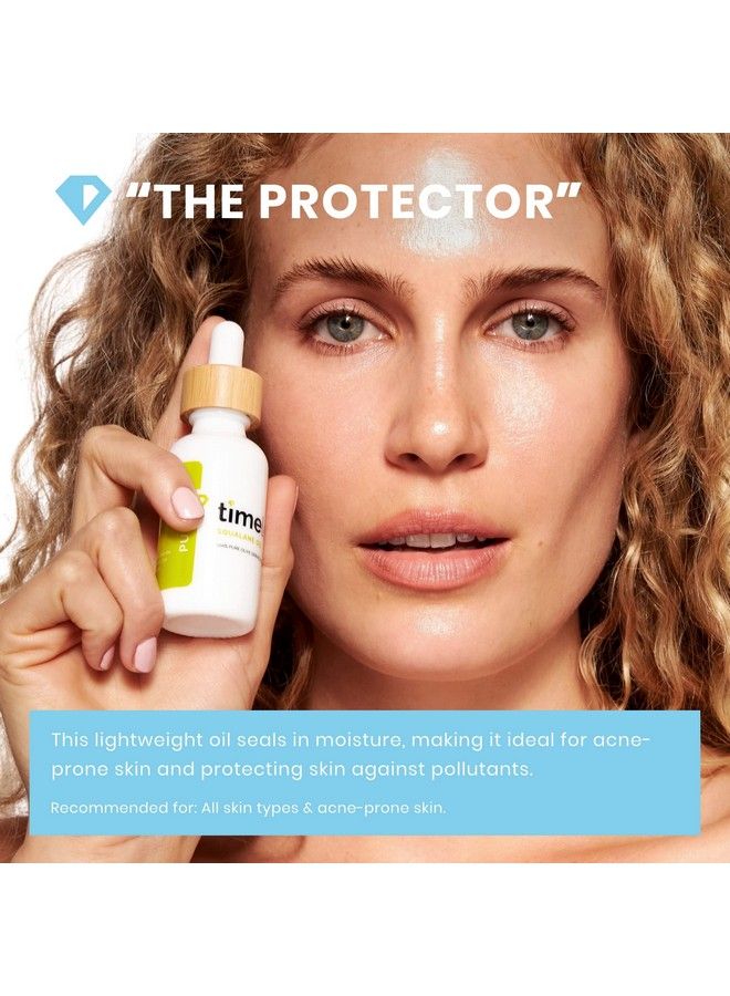 Squalane Oil 100% Pure 2 Oz Lightweight Plantbased Dry Oil Improves Skin Elasticity & Radiance Regulates Oil Production All Skin Types Including Acneprone Skin