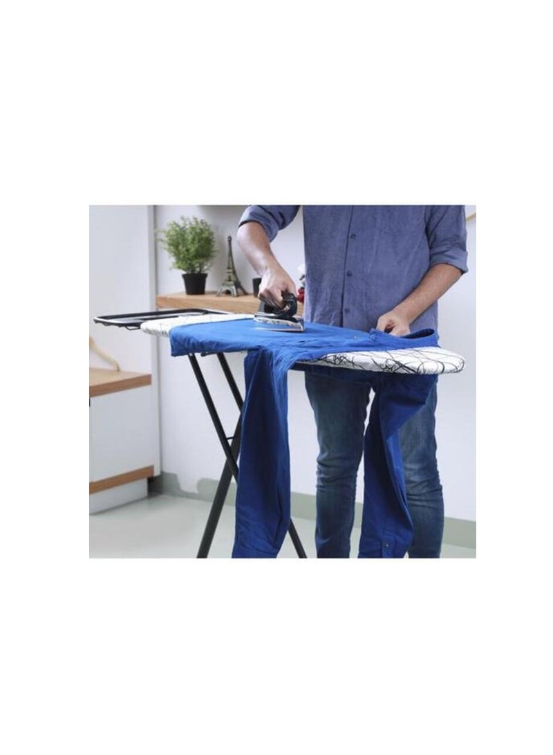 Vibgyor Ironing Board with Cotton Cover, 8mm Pad, Mesh Steel Frame Iron Board with Cover Pad Home Laundry Room Or Dorm Use Adjustable Height