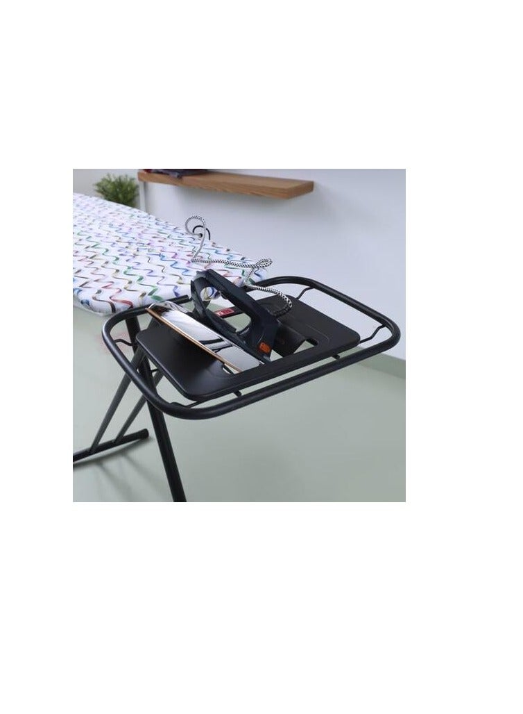 Steel Frame Vibgyor Ironing Board with Cotton Cover, 8mm Pad, Mesh Iron Board with Cover Pad Home Laundry Room Or Dorm Use Adjustable Height