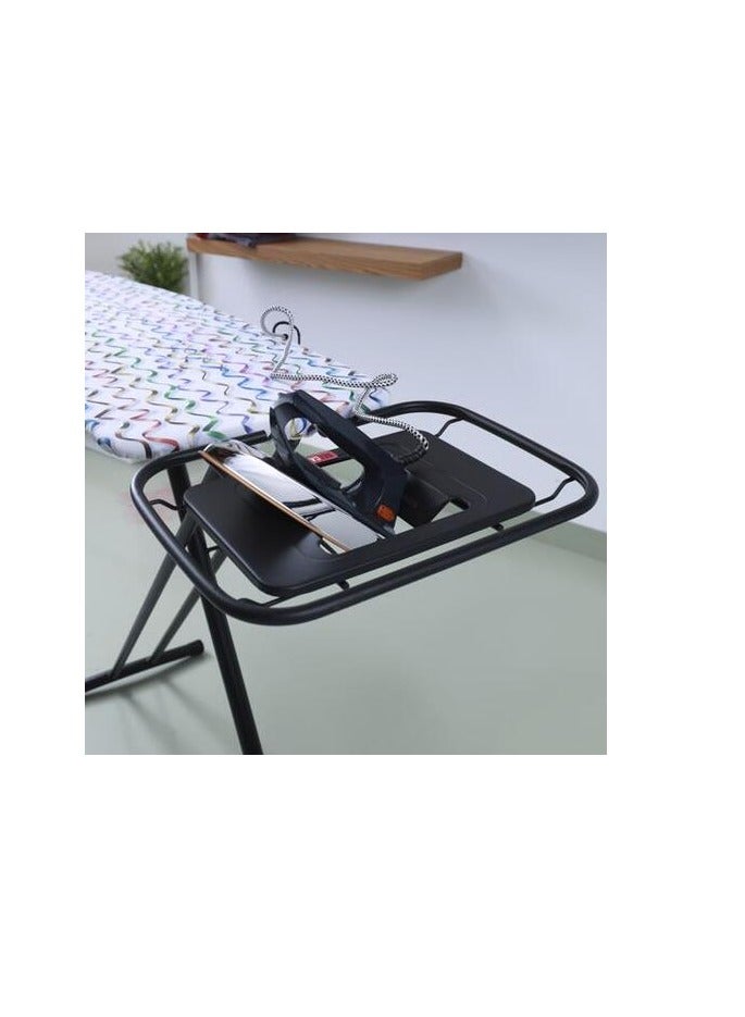 Steel Frame Vibgyor Ironing Board with Cotton Cover, 8mm Pad, Mesh Iron Board with Cover Pad Home Laundry Room Or Dorm Use Adjustable Height