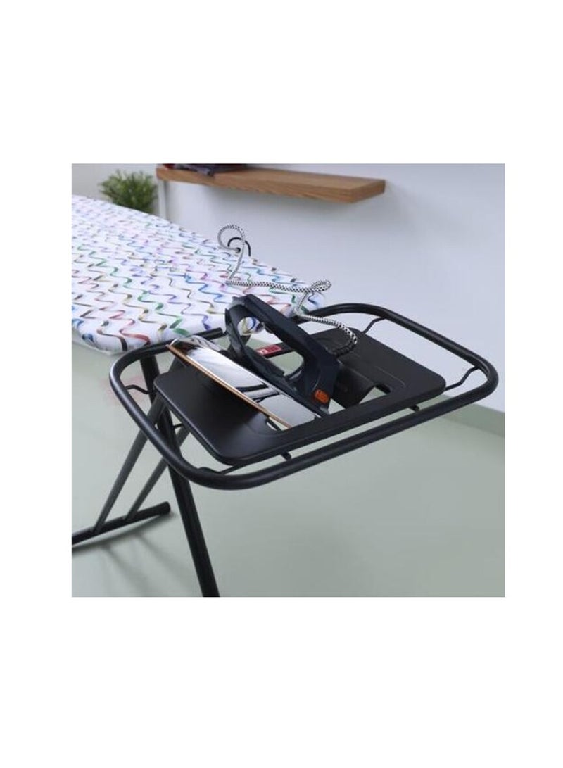 Steel Frame Vibgyor Ironing Board with Cotton Cover, 8mm Pad, Mesh Iron Board with Cover Pad Home Laundry Room Or Dorm Use Adjustable Height