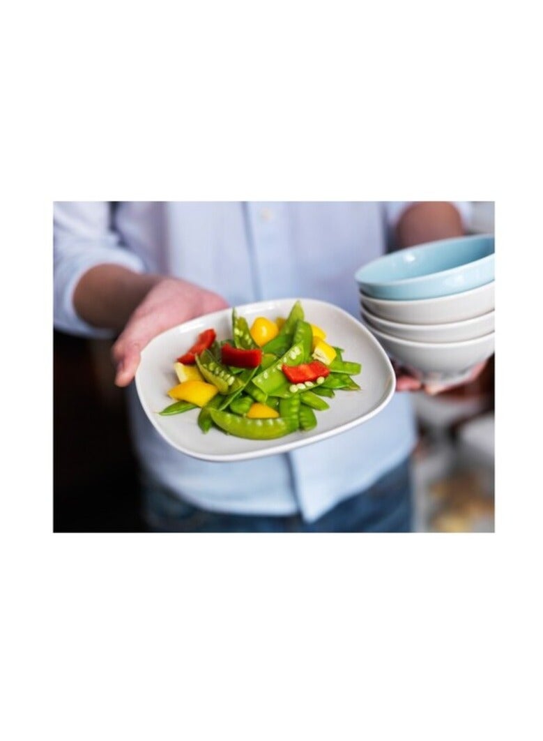 Promass Side Plate White 18x18cm