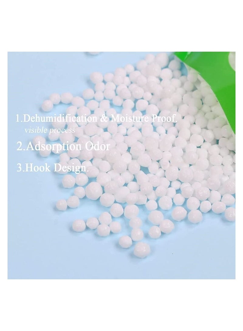 10 Pack Moisture Absorber Bag, Hygroscopic Desiccant Hanging Bags, Unscented Humidity Absorbers, Efficient Dehumidifier Bags for Kitchens,Bathrooms,Closet