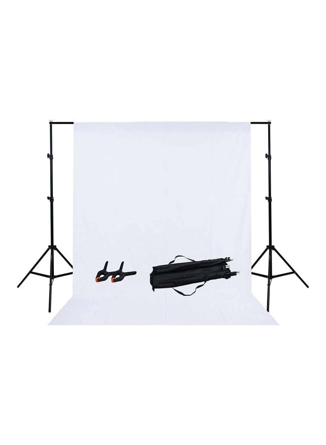 Adjustable Photography Background Stand Kit White
