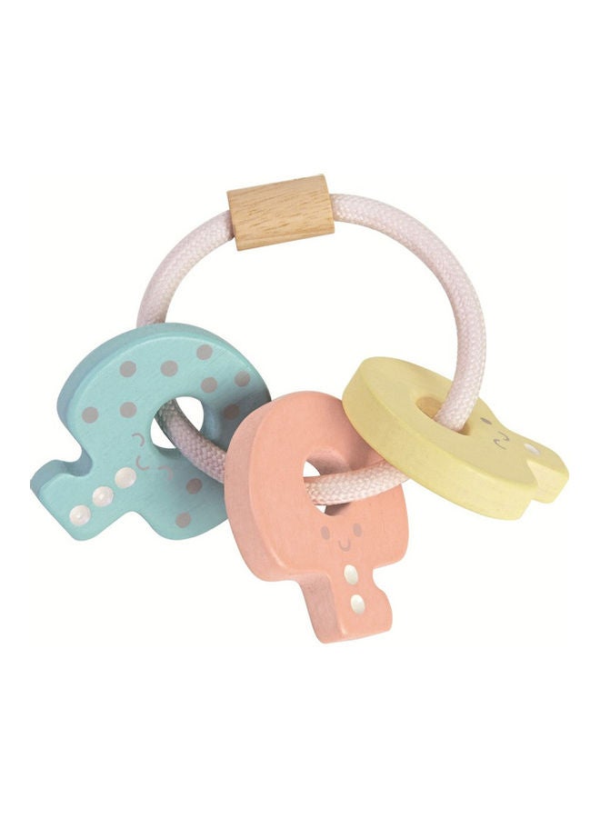 Wooden Key Rattle 7.2 x 5.5 x 10.4 cmcm