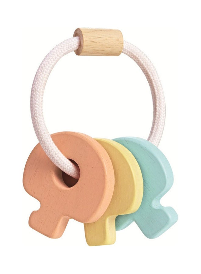 Wooden Key Rattle 7.2 x 5.5 x 10.4 cmcm