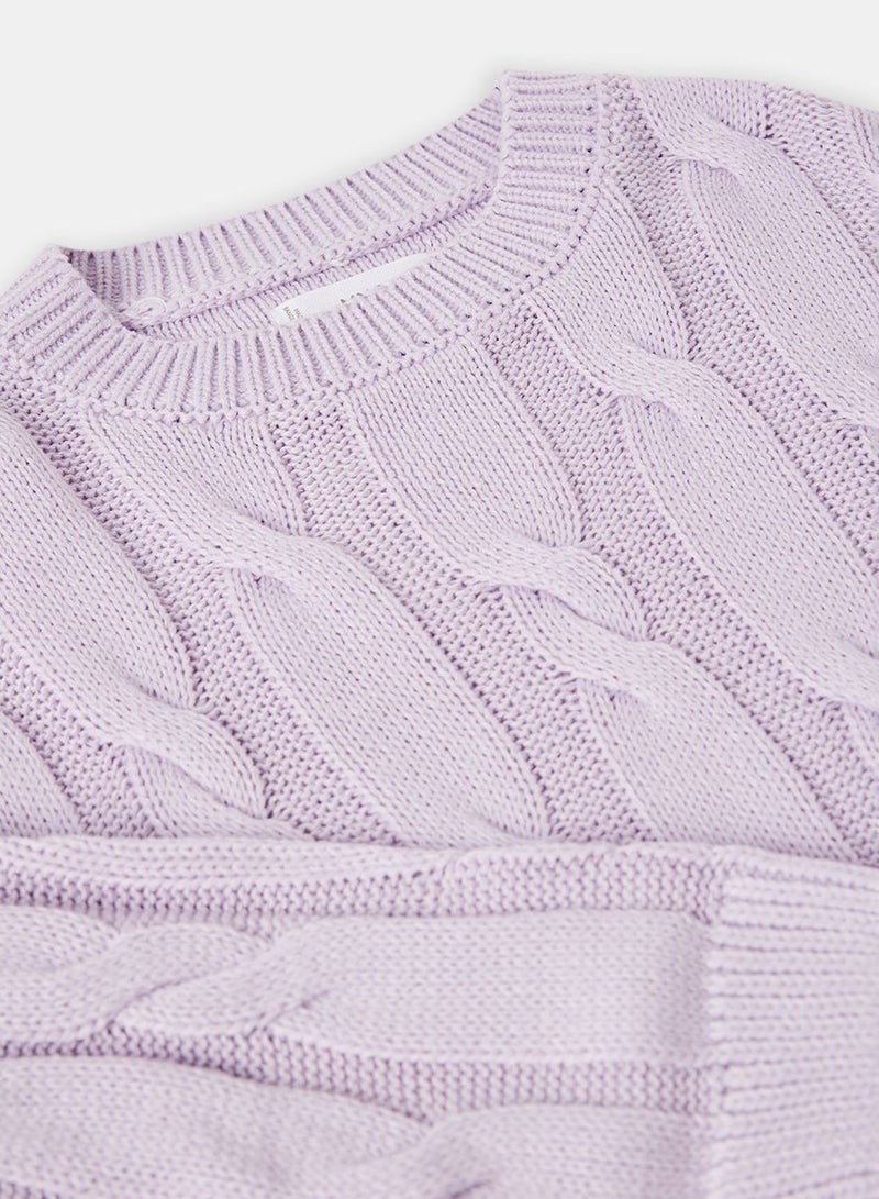 Kids Orchid Knit Sweater