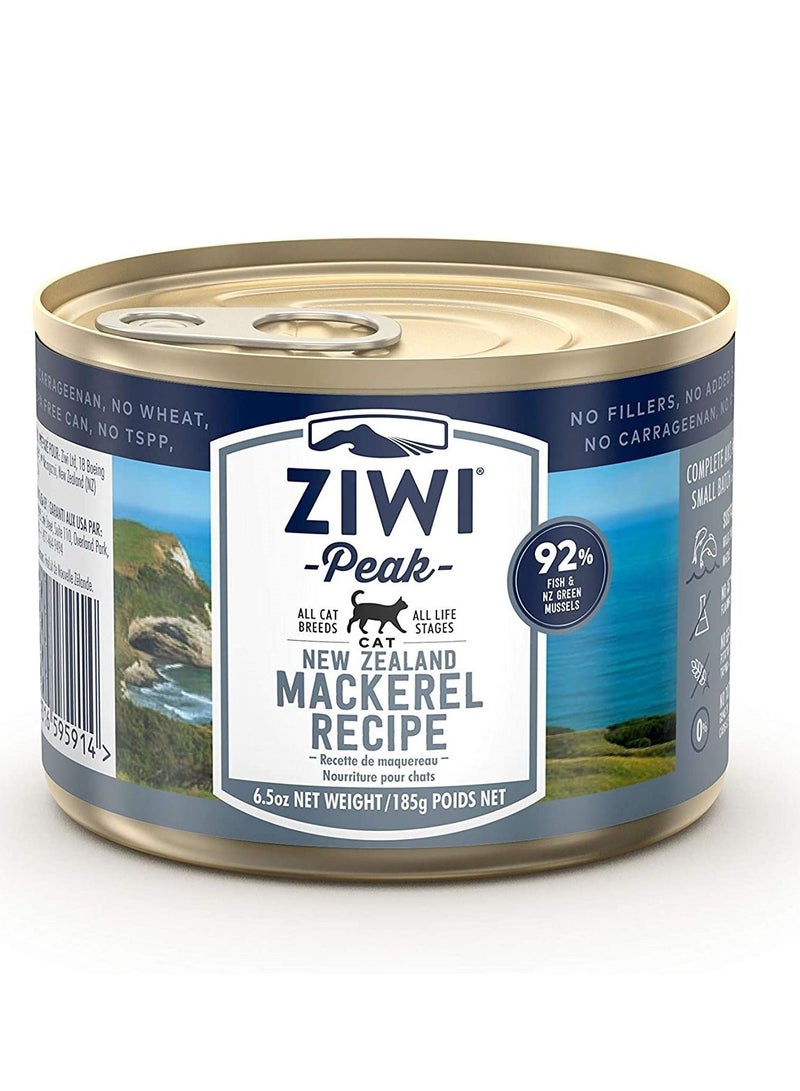 Mackerel Recipe Canned Cat And Kitten Wet Food 185g