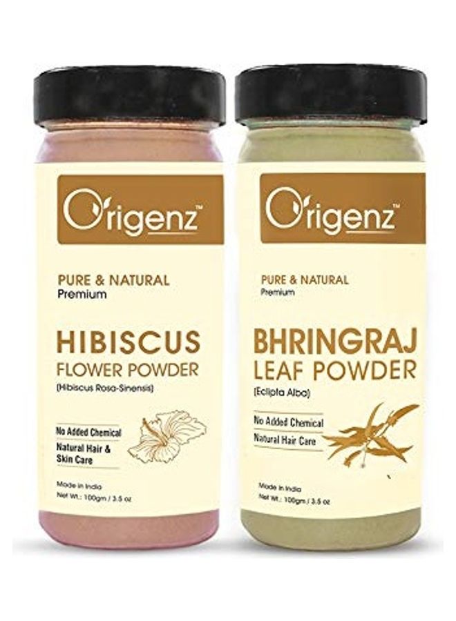 Hibiscus Powder With Bhringraj Powder Clear 200grams
