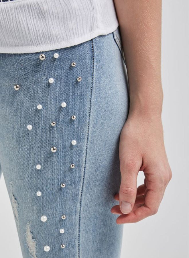 Jewel Embellished Jeans