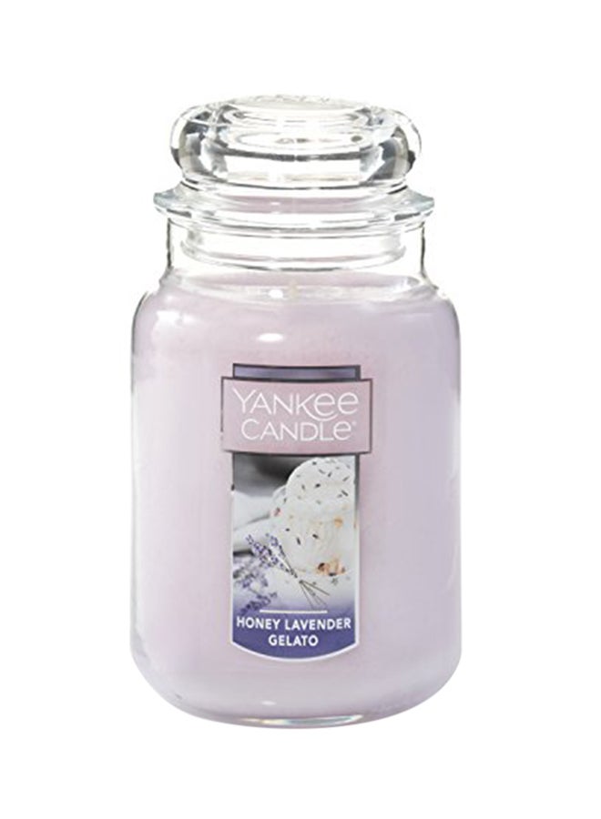 Honey Lavender Gelato Scented Large Jar Candle
