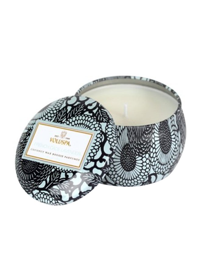 French Cade And Lavender Decorative Tin Candle, 3.5 Ounce