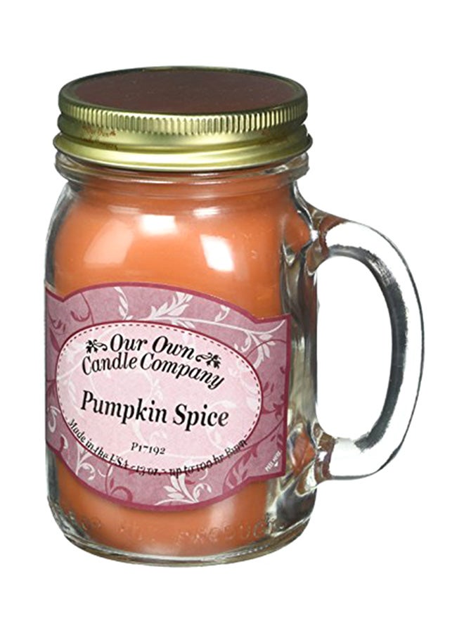 Our Own Candle Company Pumpkin Spice Scented 13 Ounce Mason Jar Candle Company