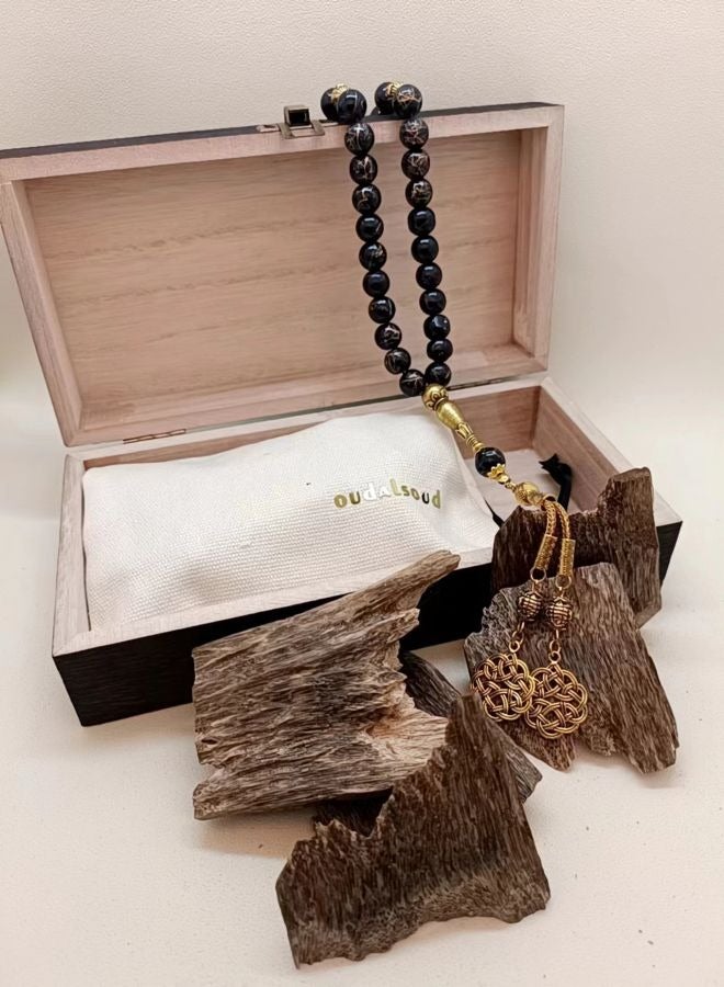 60g Cambodian AAA Grade Agarwood and Prayer Beads Gift Set