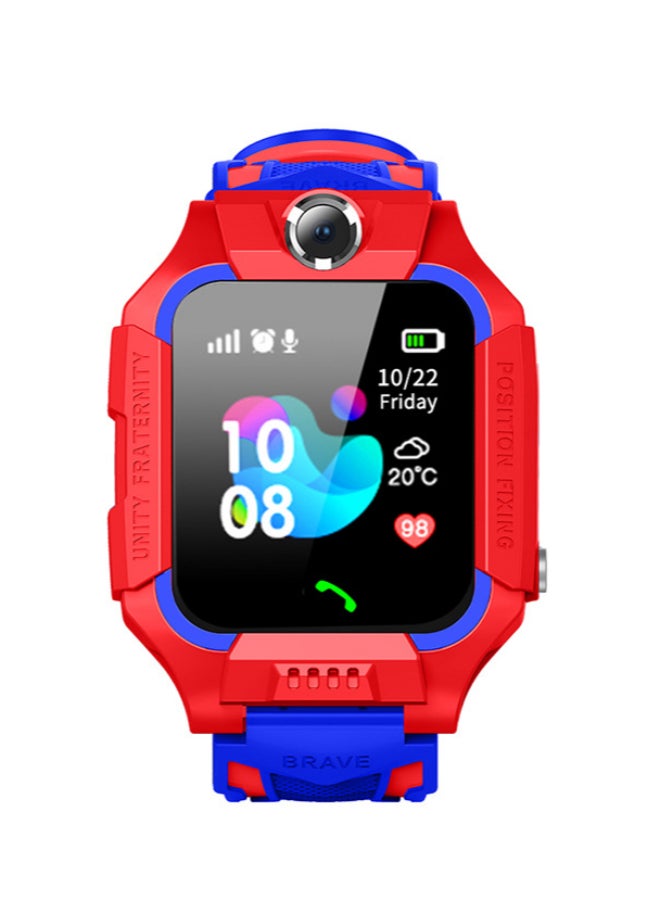 Kids Smartwatch GPS With Camera  Midnight RED