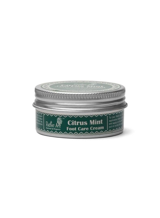 Organic Citrus Mint Foot Care Cream ; Nourishing Moisturizing & Non Greasy ; 30G (1)